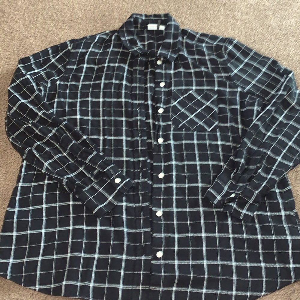 Staccato black and white basic flamnel size XL